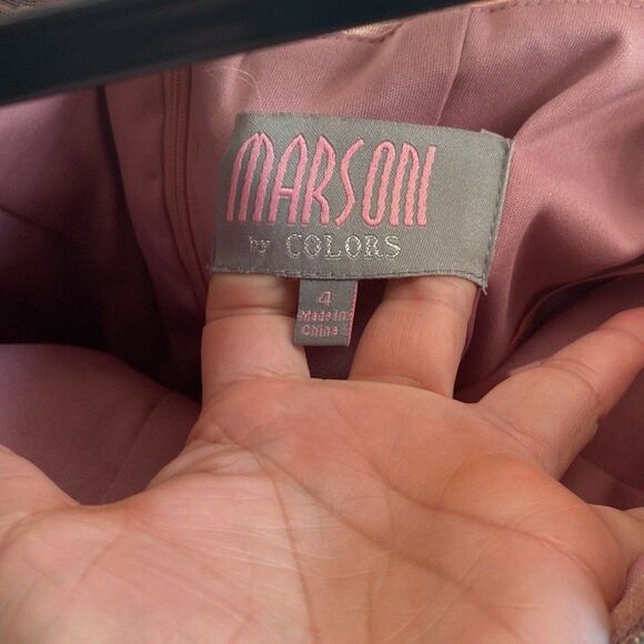 Marsoni Beaded V Neck Maxi Formal Dress 4 - Picture 8 of 13